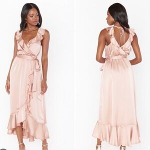 Show Me Your MuMu Pink High Low Sundress Halter